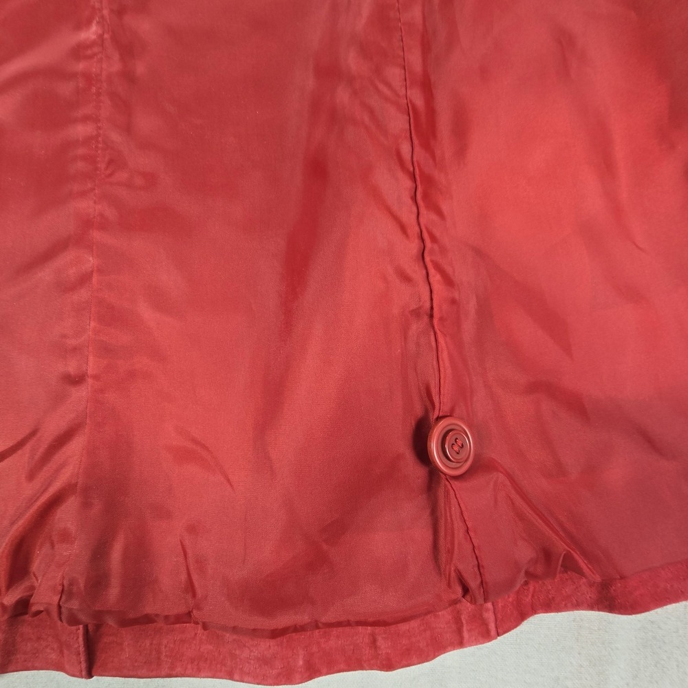 Denim&Co Red Suede Fringe Jacket - Picture 5 of 14